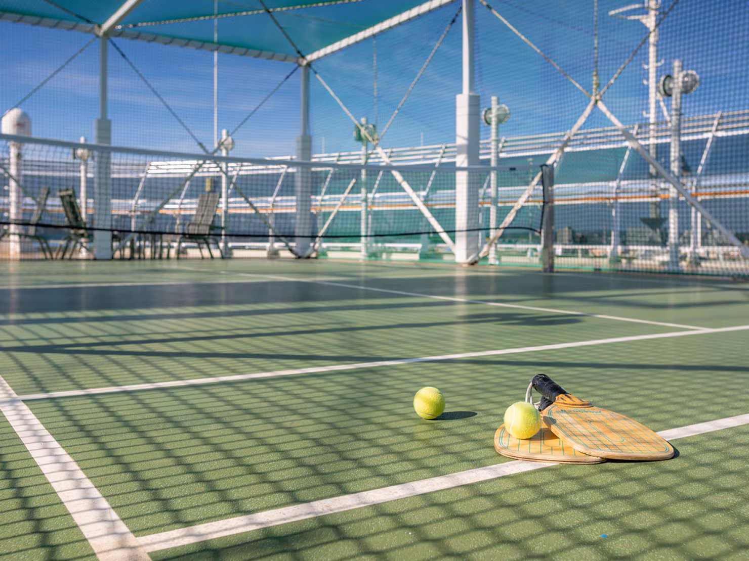 Sports courts on Queen Victoria